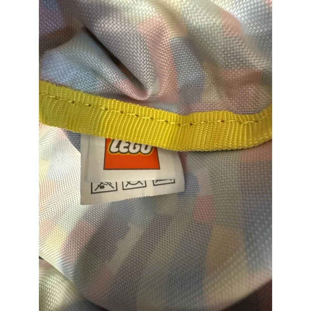 Lego Brick Pattern Drawstring Clinched Gym Bag Backpack